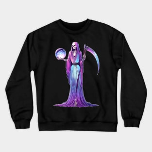 Santa Muerte Morada - Purple Santa Muerte Crewneck Sweatshirt